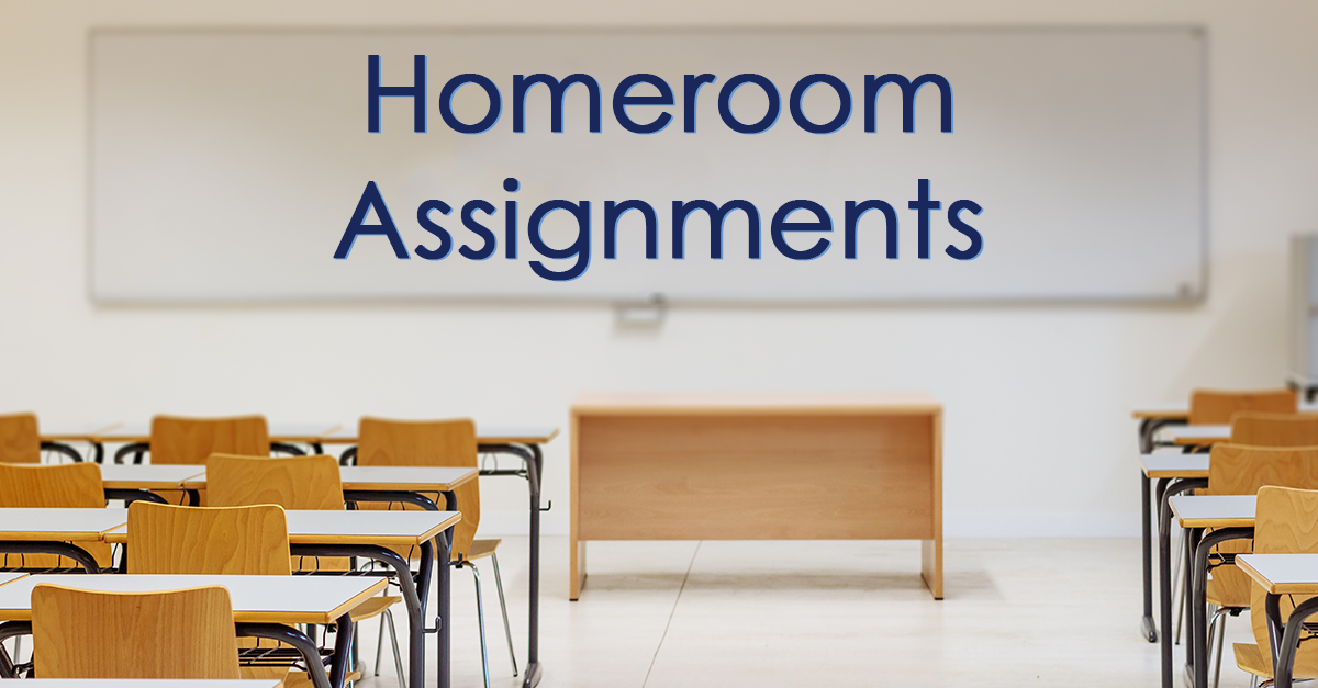 Homeroom Assignments now available!